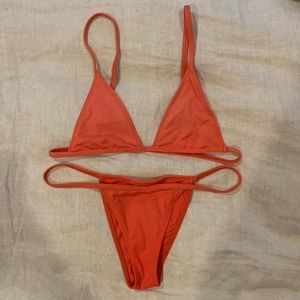 Minimale animal red skimpy bikini